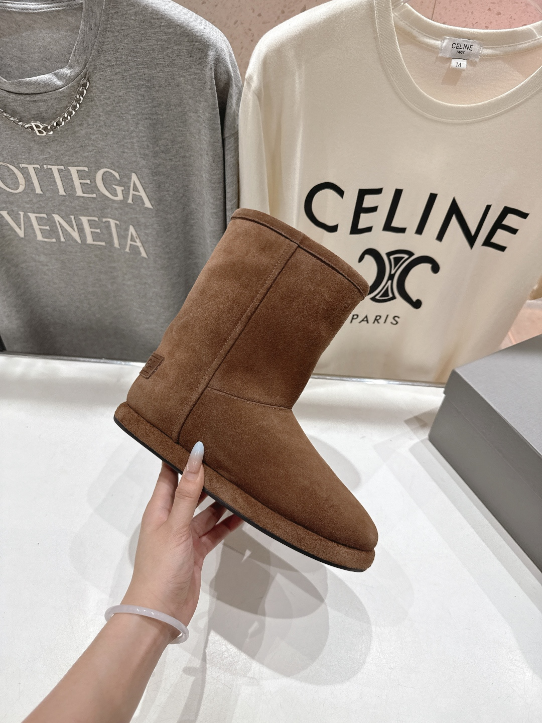 高版本出厂 BALENCIAGA*巴黎世家F043 2025ss秋冬新款羊毛短靴雪地靴冬日凛凛🏂🏻不可缺