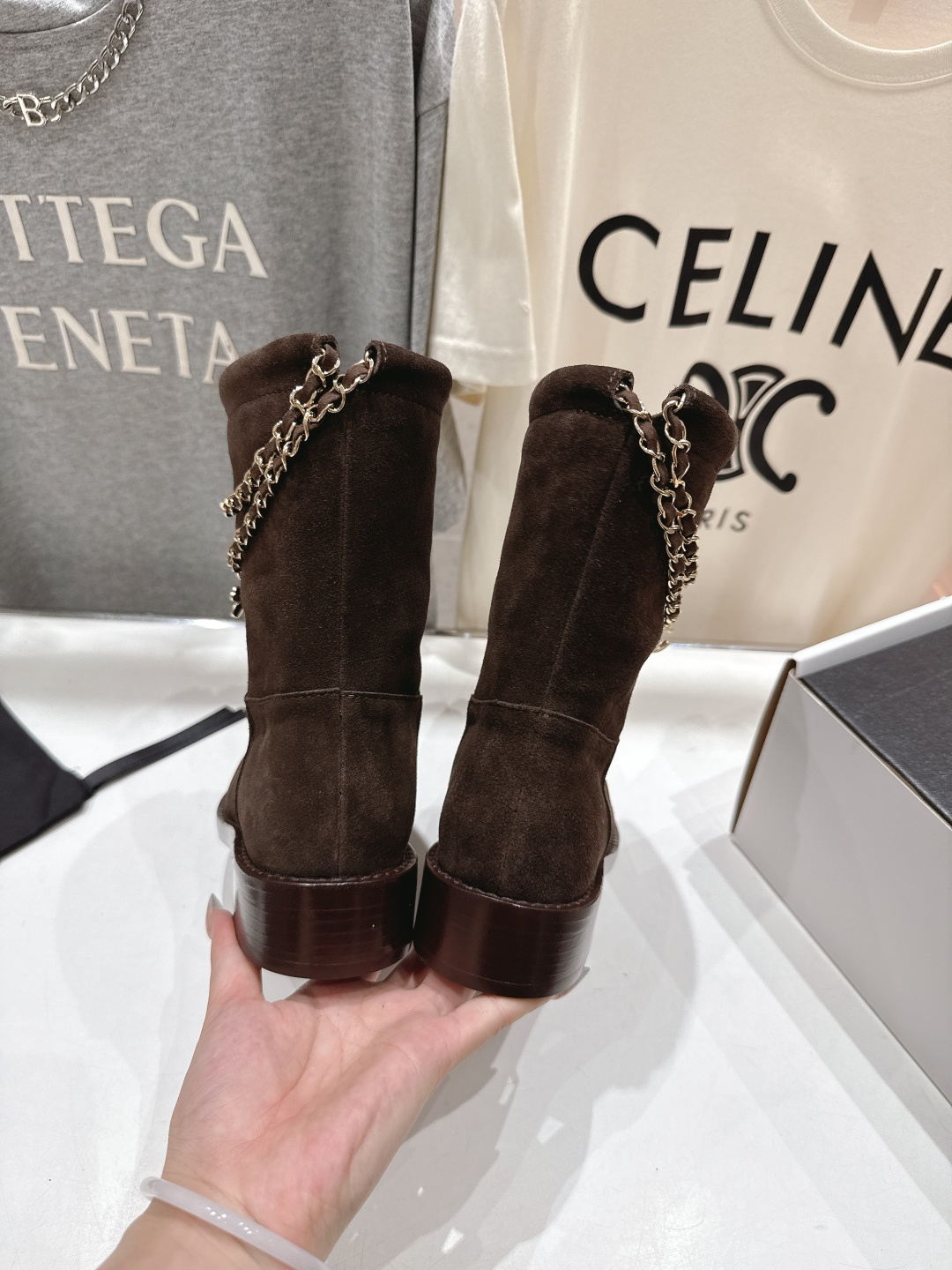 高版本出厂 Chanel/香奈儿F028 小香2025ss秋冬新款切尔西帅气短靴中筒靴马丁靴，原版拆卸精