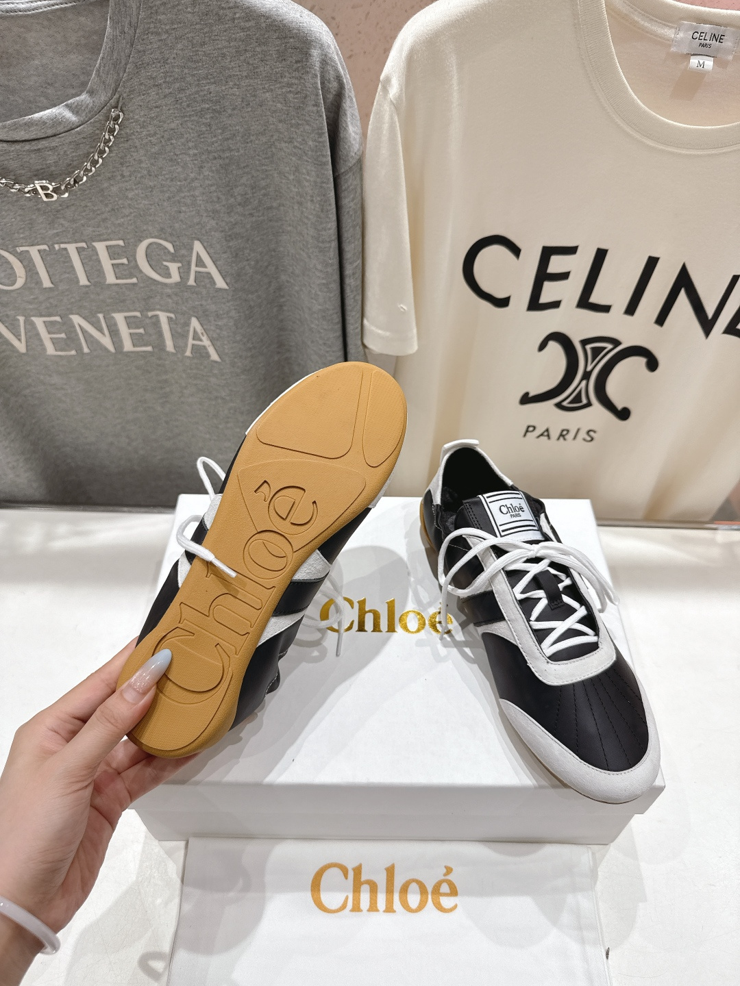 高版本出厂 Chloe 克洛伊F022 new arrival～蔻依25ss全新KICK小白鞋系列休闲跑