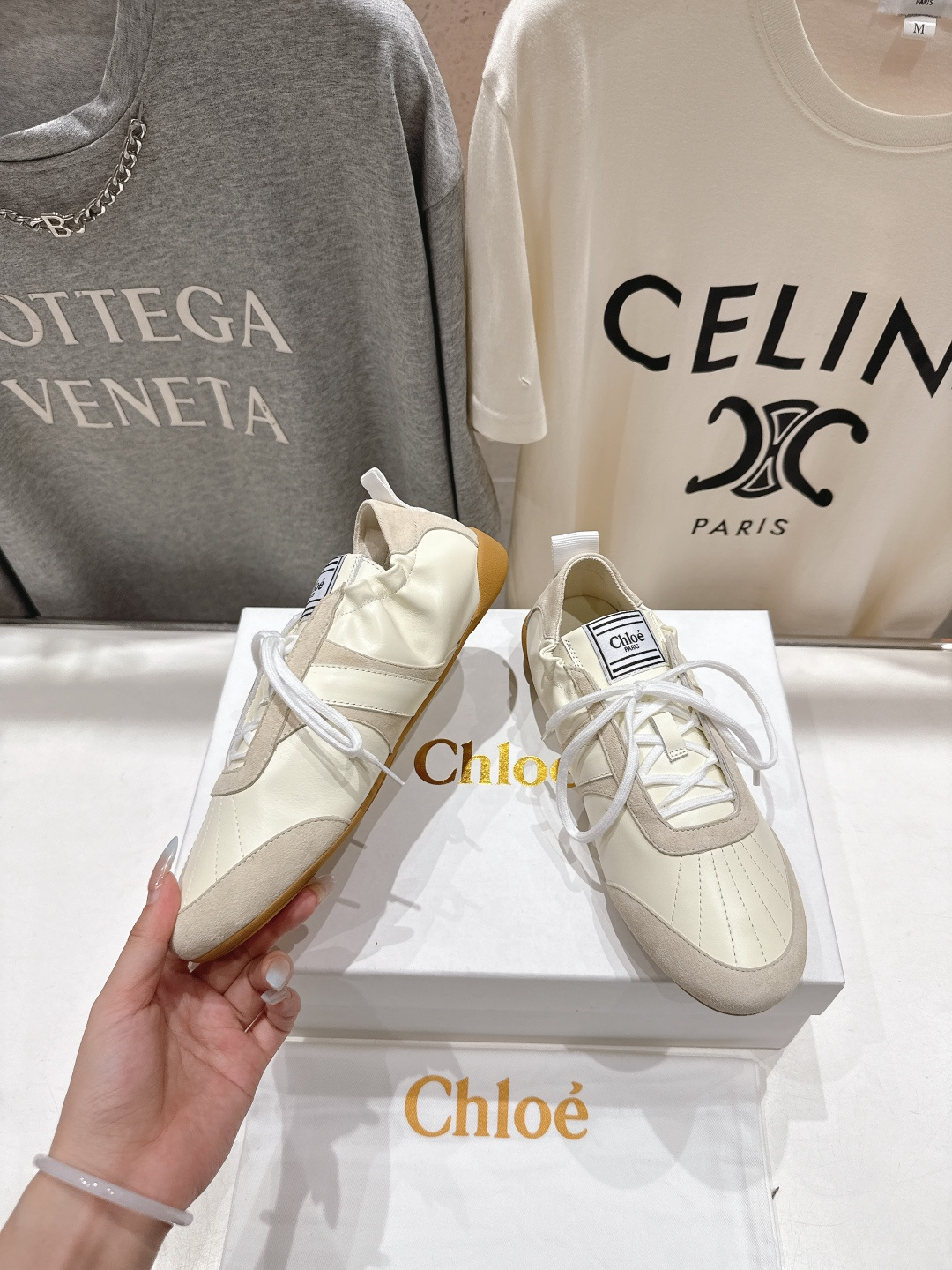 高版本出厂 Chloe 克洛伊F022 new arrival～蔻依25ss全新KICK小白鞋系列休闲跑
