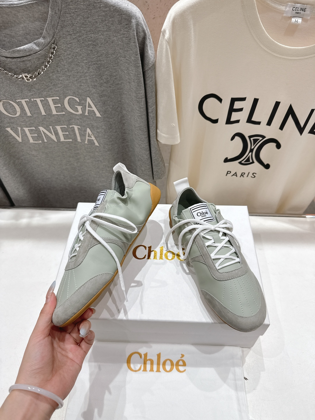 高版本出厂 Chloe 克洛伊F022 new arrival～蔻依25ss全新KICK小白鞋系列休闲跑