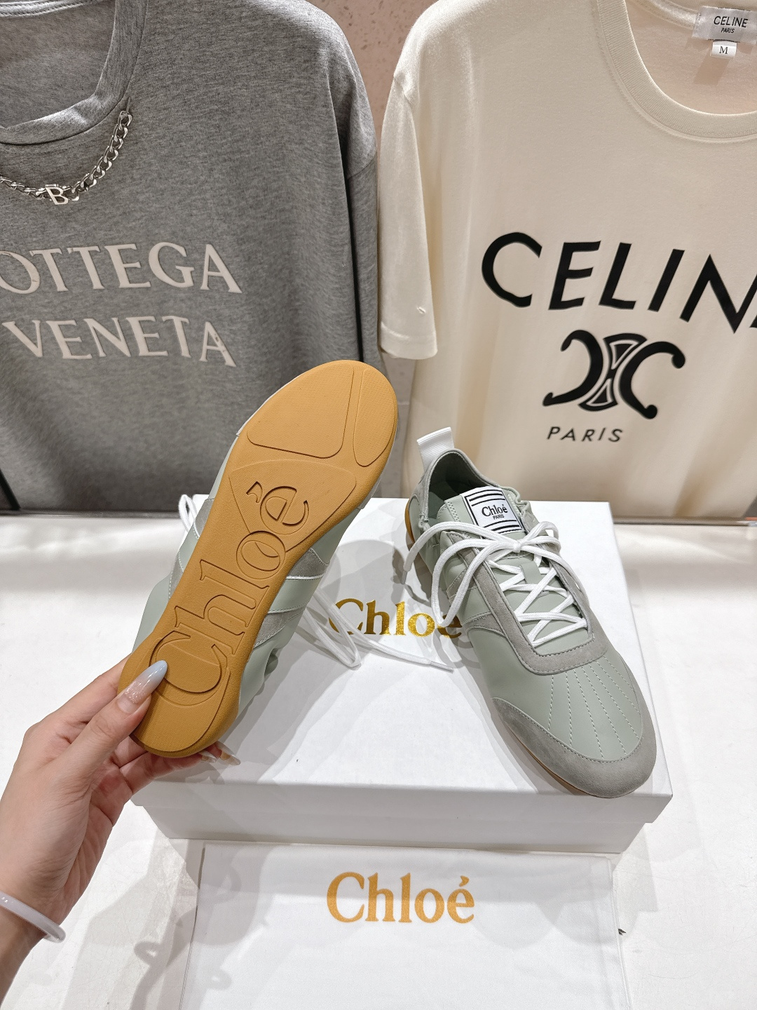 高版本出厂 Chloe 克洛伊F022 new arrival～蔻依25ss全新KICK小白鞋系列休闲跑