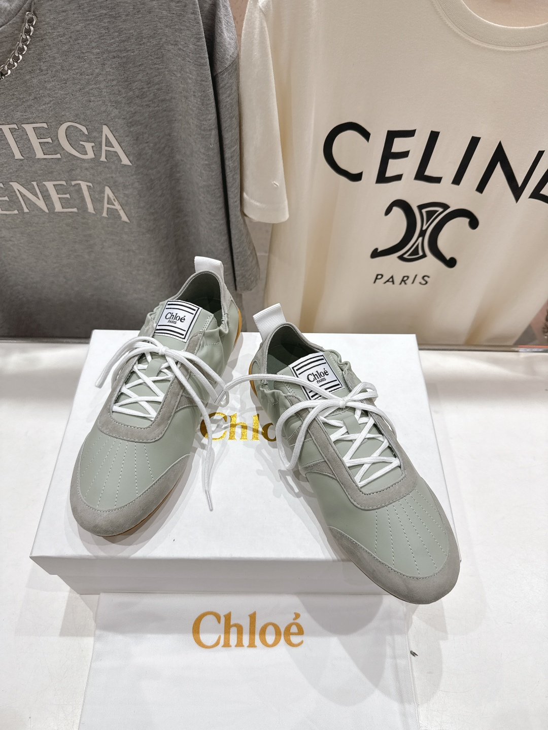 高版本出厂 Chloe 克洛伊F022 new arrival～蔻依25ss全新KICK小白鞋系列休闲跑