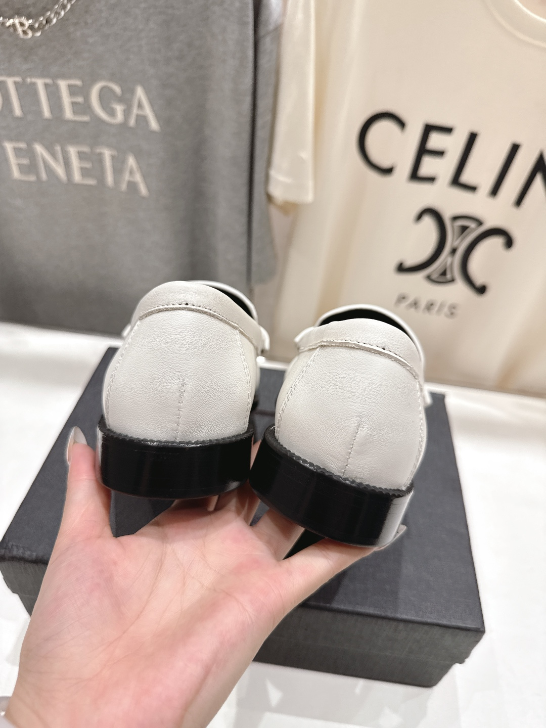 高版本出厂 SAINT LAURENT/圣罗兰YSL 25ss爆款平底玛丽珍一脚蹬乐福鞋，2025全新升