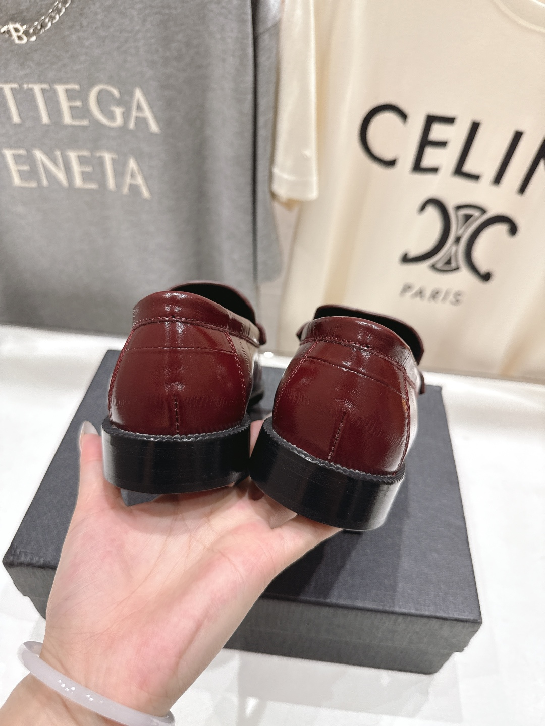 高版本出厂 SAINT LAURENT/圣罗兰YSL 25ss爆款平底玛丽珍一脚蹬乐福鞋，2025全新升