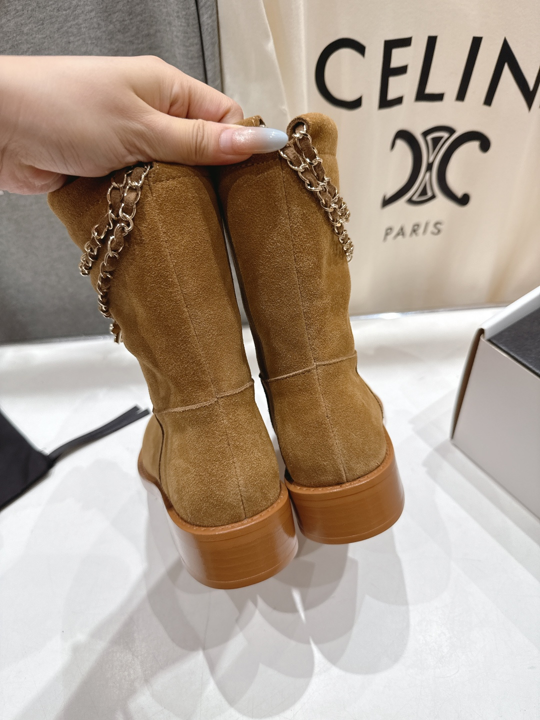 高版本出厂 Chanel/香奈儿F028 小香2025ss秋冬新款切尔西帅气短靴中筒靴马丁靴，原版拆卸精