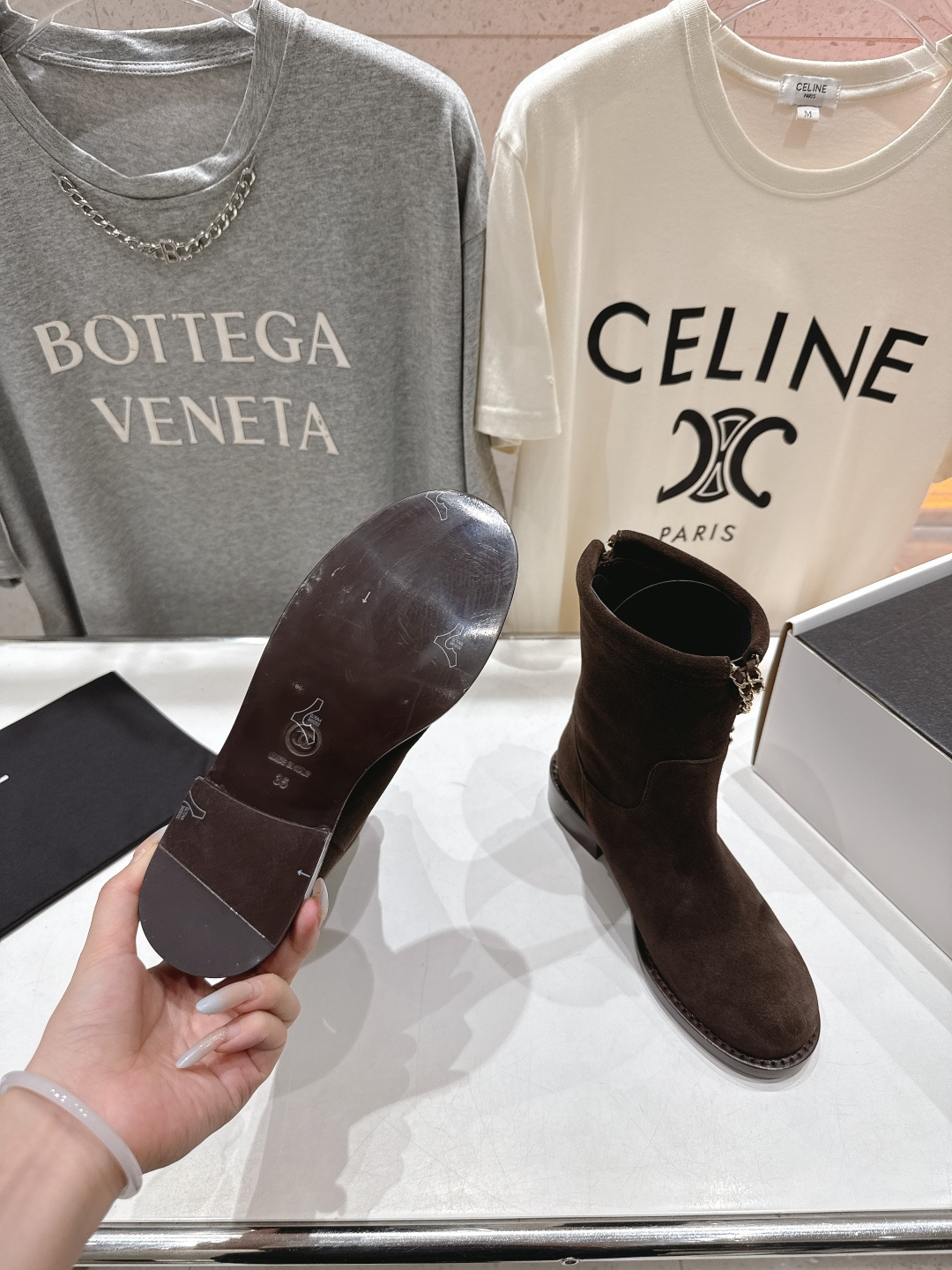 高版本出厂 Chanel/香奈儿F028 小香2025ss秋冬新款切尔西帅气短靴中筒靴马丁靴，原版拆卸精