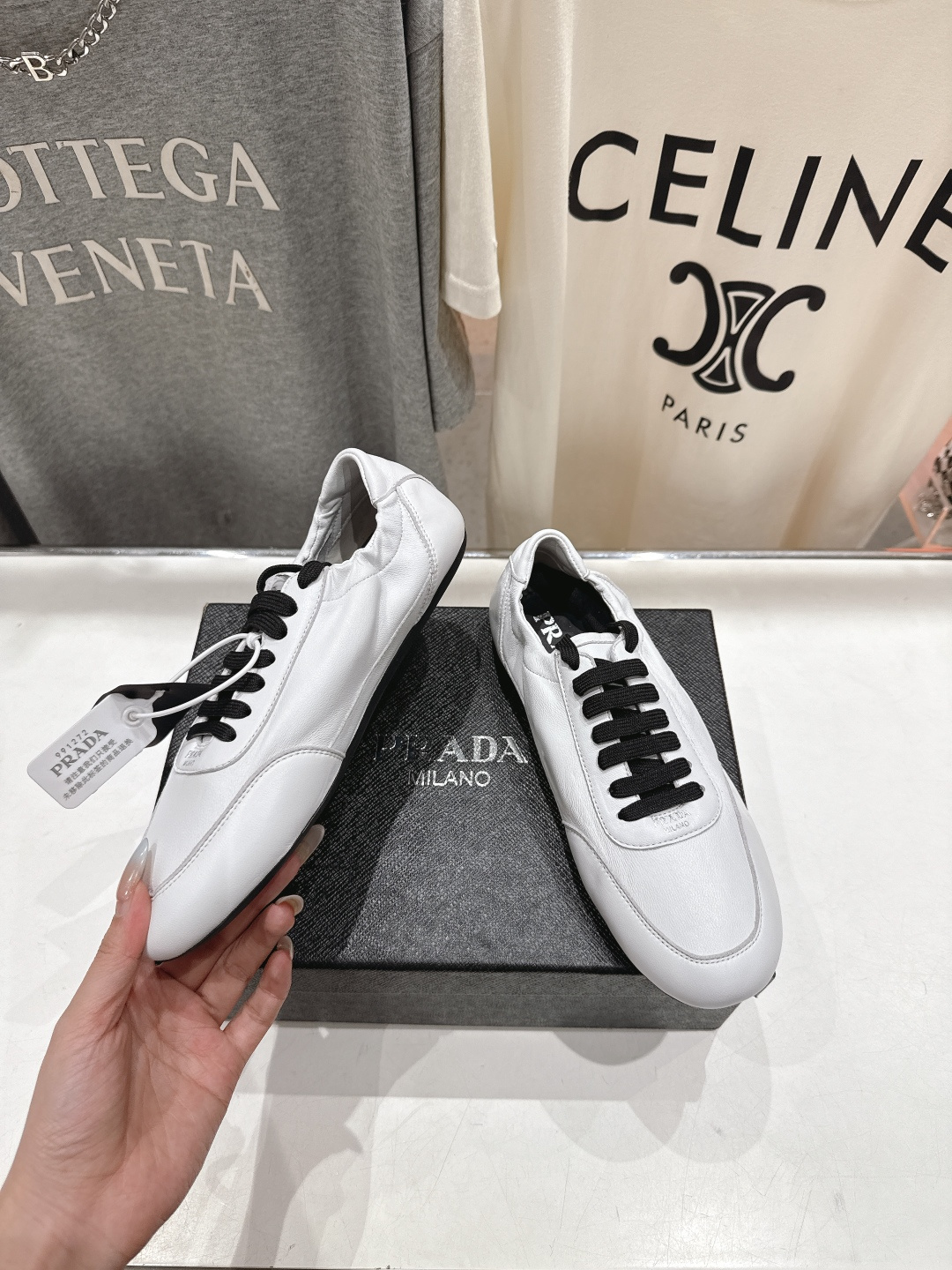 高版本出厂 Prada*普拉达P家F029 25ssfw～new新款系带玛丽珍休闲鞋芭蕾舞鞋，低调奢华懒