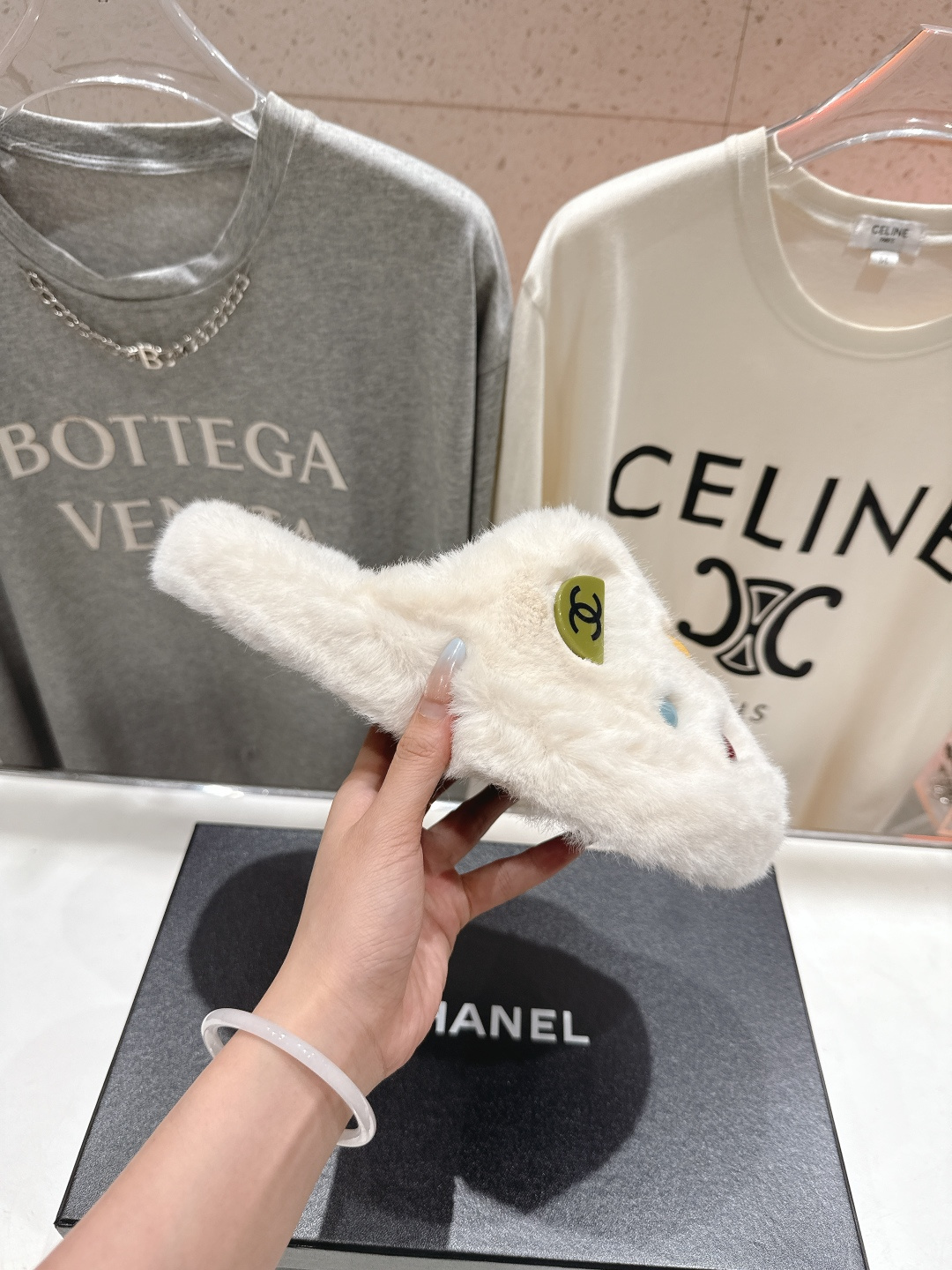 高版本出厂 官网同步.新品毛拖/顶级版本CHANEL*小香F036 2025ss独家爆款系列毛毛拖鞋！秋