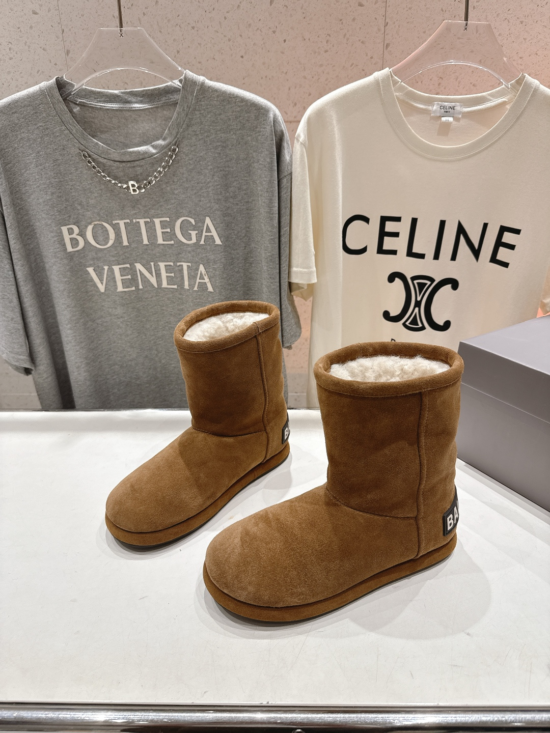 高版本出厂 BALENCIAGA*巴黎世家F022 2025ss秋冬新款羊毛短靴雪地靴冬日凛凛🏂🏻不可缺