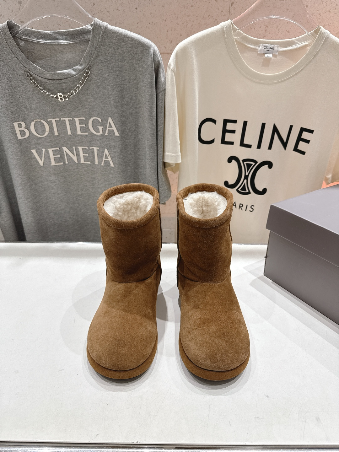 高版本出厂 BALENCIAGA*巴黎世家F022 2025ss秋冬新款羊毛短靴雪地靴冬日凛凛🏂🏻不可缺