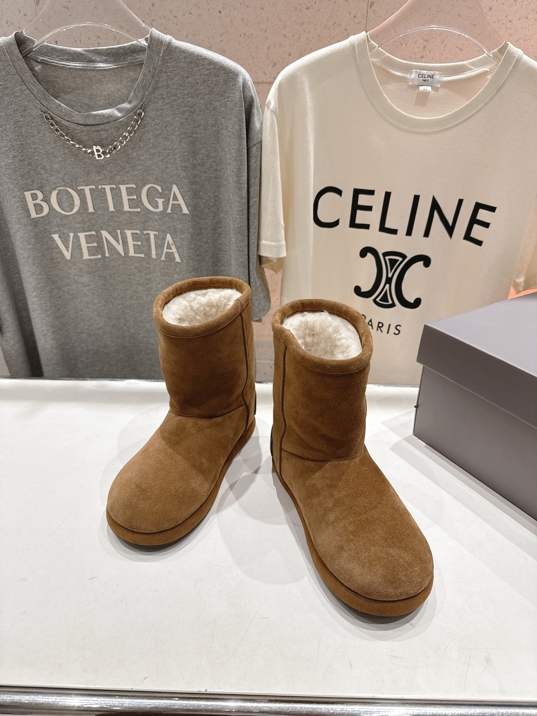 高版本出厂 BALENCIAGA*巴黎世家F022 2025ss秋冬新款羊毛短靴雪地靴冬日凛凛🏂🏻不可缺