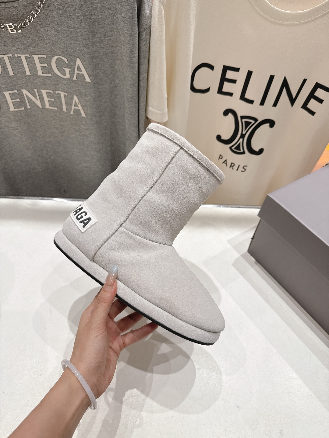 高版本出厂 BALENCIAGA*巴黎世家F022 2025ss秋冬新款羊毛短靴雪地靴冬日凛凛🏂🏻不可缺