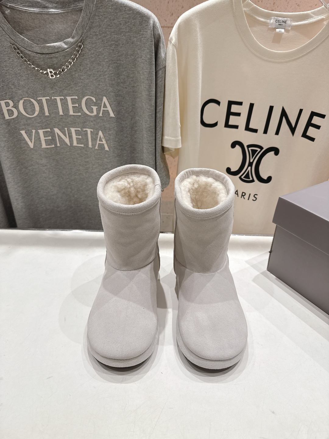 高版本出厂 BALENCIAGA*巴黎世家F022 2025ss秋冬新款羊毛短靴雪地靴冬日凛凛🏂🏻不可缺