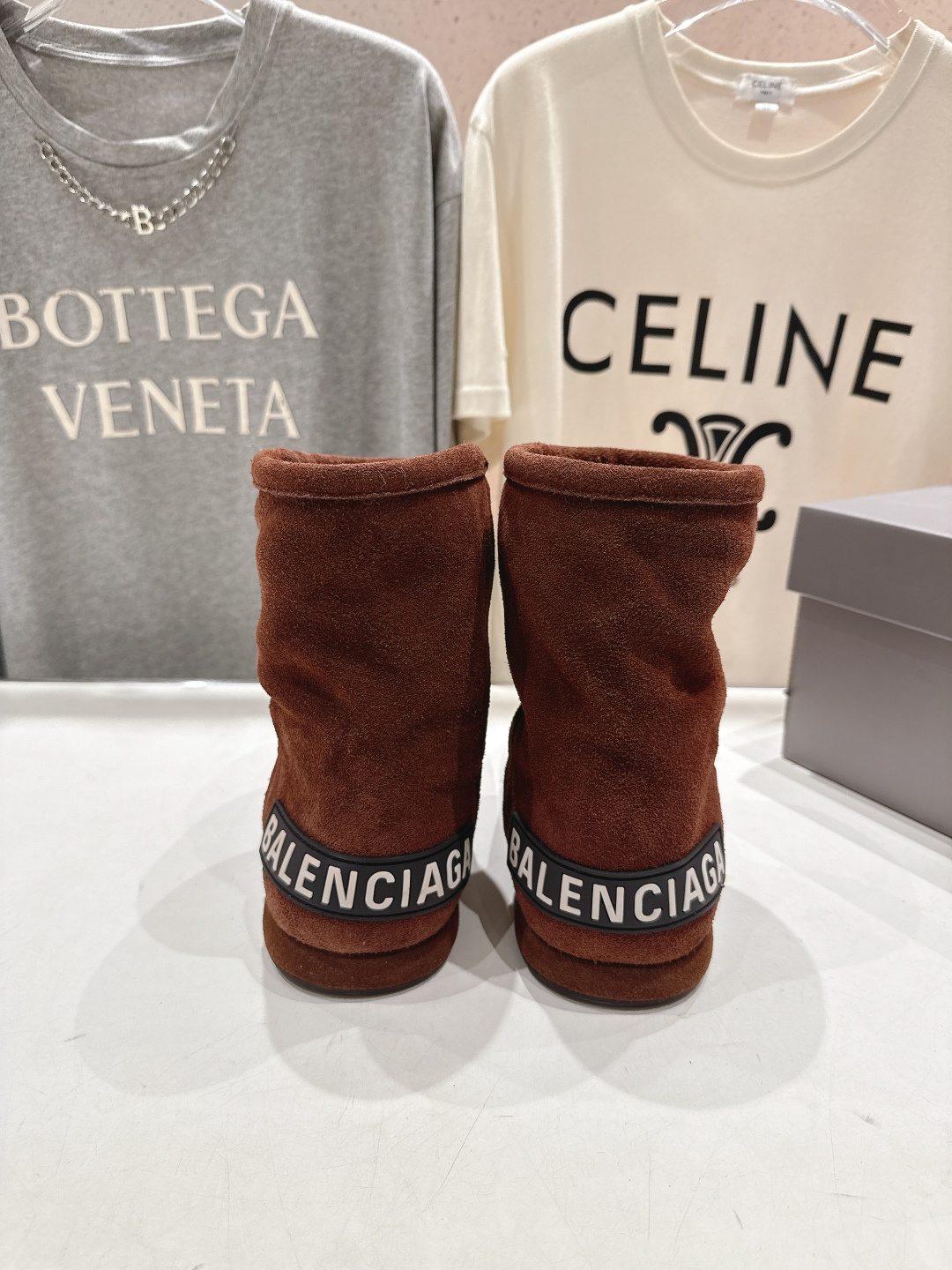 高版本出厂 BALENCIAGA*巴黎世家F022 2025ss秋冬新款羊毛短靴雪地靴冬日凛凛🏂🏻不可缺