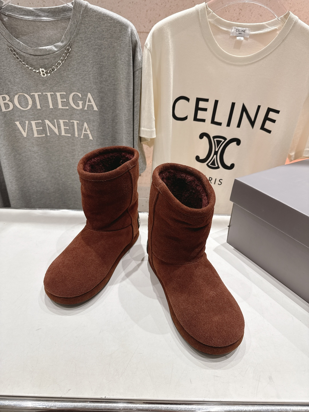 高版本出厂 BALENCIAGA*巴黎世家F022 2025ss秋冬新款羊毛短靴雪地靴冬日凛凛🏂🏻不可缺