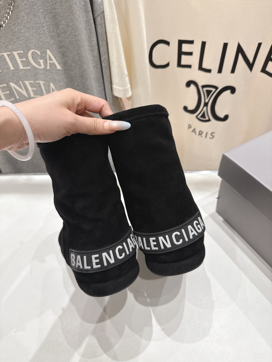 高版本出厂 BALENCIAGA*巴黎世家F022 2025ss秋冬新款羊毛短靴雪地靴冬日凛凛🏂🏻不可缺