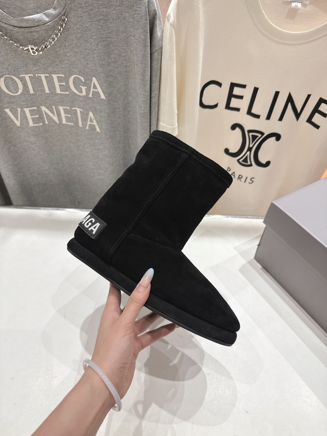 高版本出厂 BALENCIAGA*巴黎世家F022 2025ss秋冬新款羊毛短靴雪地靴冬日凛凛🏂🏻不可缺