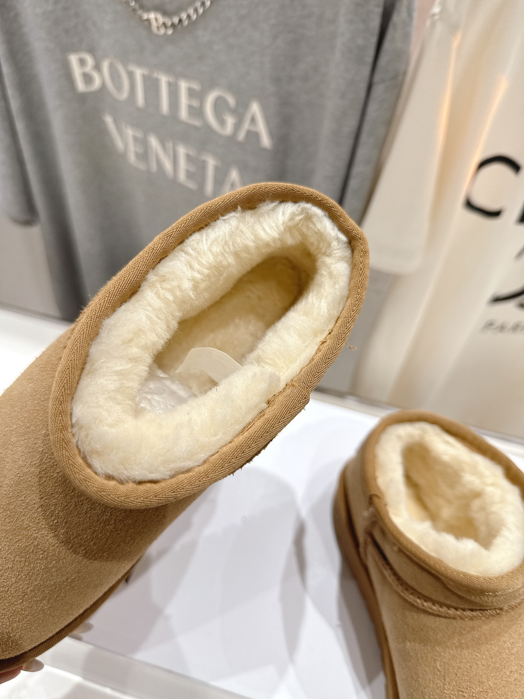 高版本出厂 Loewe/罗意威F036 25ss冬季最新毛里雪地靴毛毛靴小短靴～顶级版本 罗意威毛毛靴这