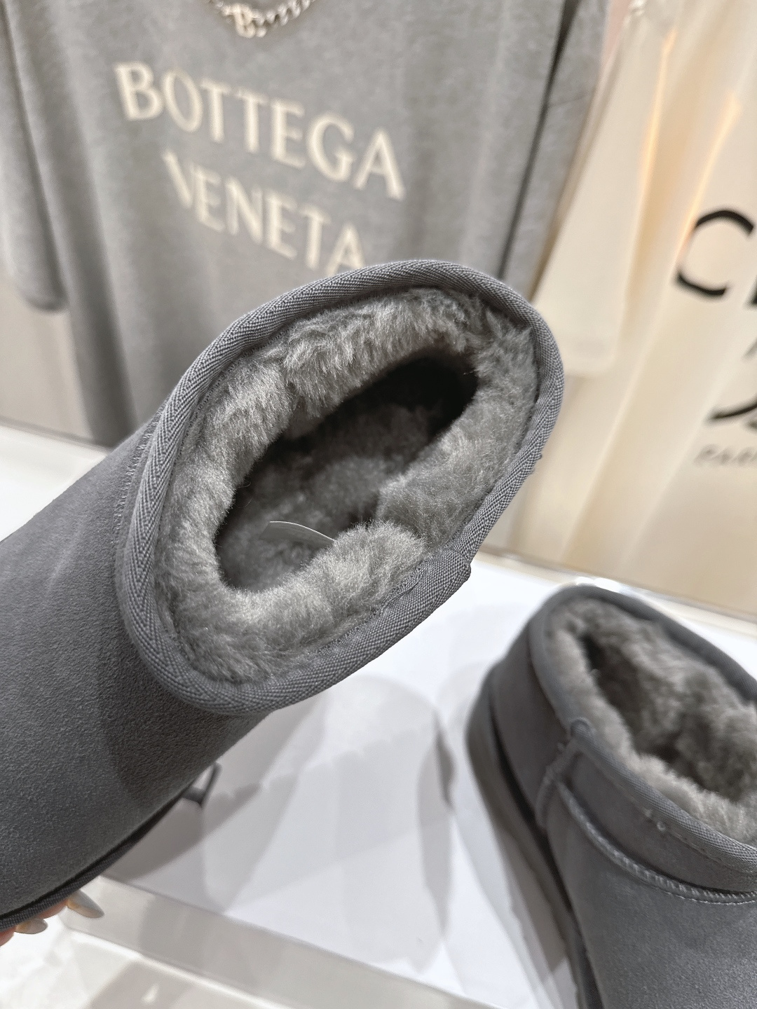 高版本出厂 Loewe/罗意威F036 25ss冬季最新毛里雪地靴毛毛靴小短靴～顶级版本 罗意威毛毛靴这