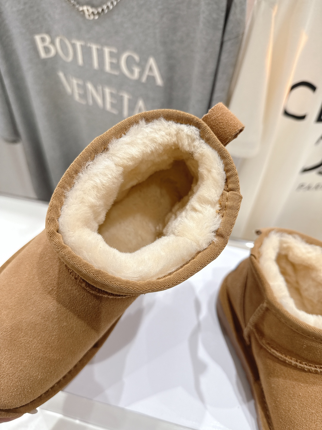 高版本出厂 Loewe/罗意威F036 25ss冬季最新毛里雪地靴毛毛靴小短靴～顶级版本 罗意威毛毛靴这