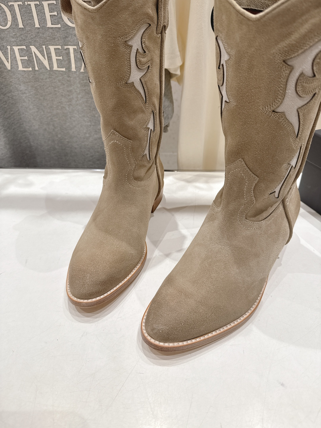 高版本出厂 SARTORE...潮牌F028 2025ss秋冬专柜新款英伦风复古高跟短靴骑士靴西部靴集现