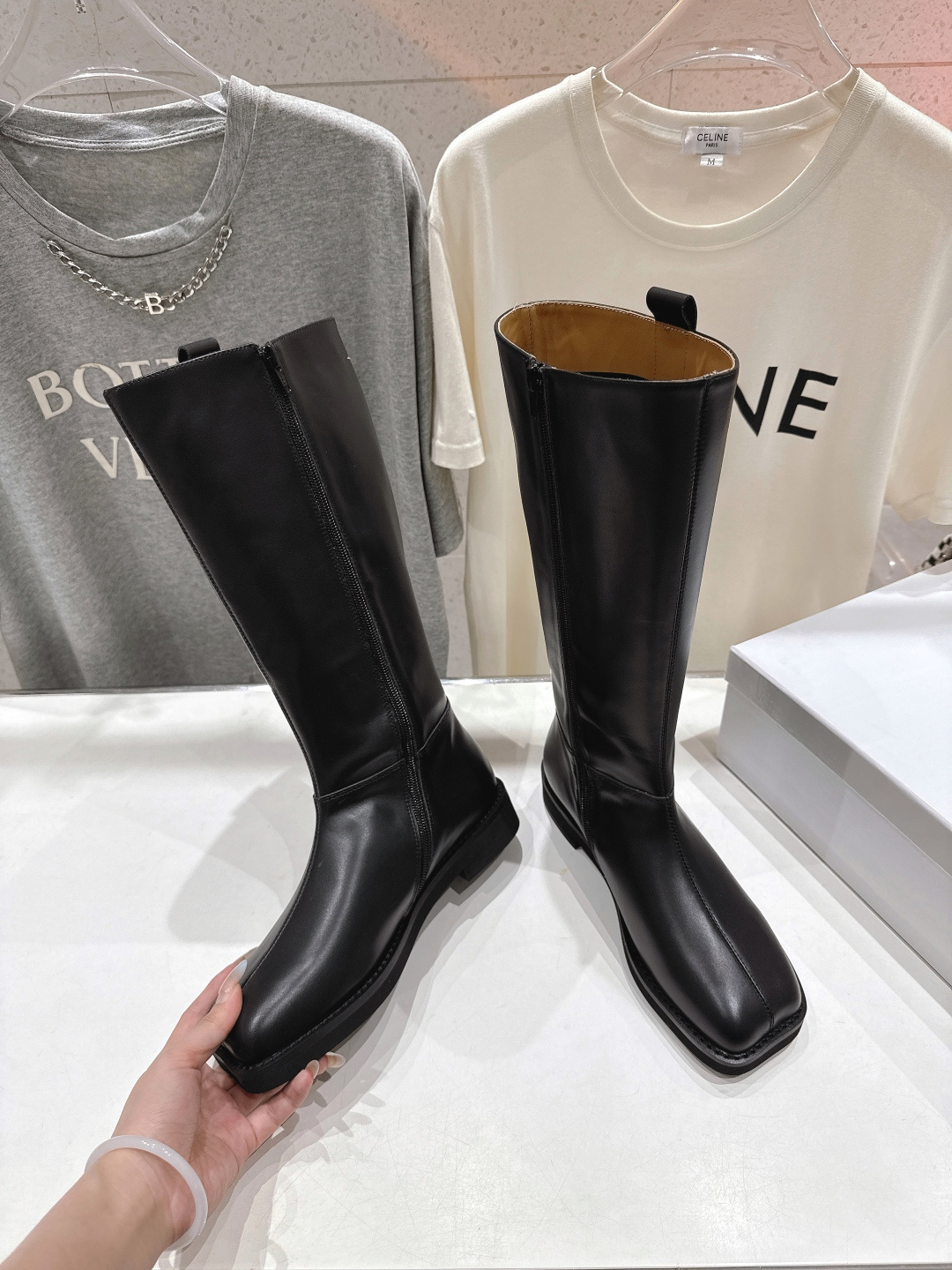 高版本出厂 皮面 Maison Margiela | MM6马吉拉秋冬新款超有感的高筒靴骑士靴长靴恰到好