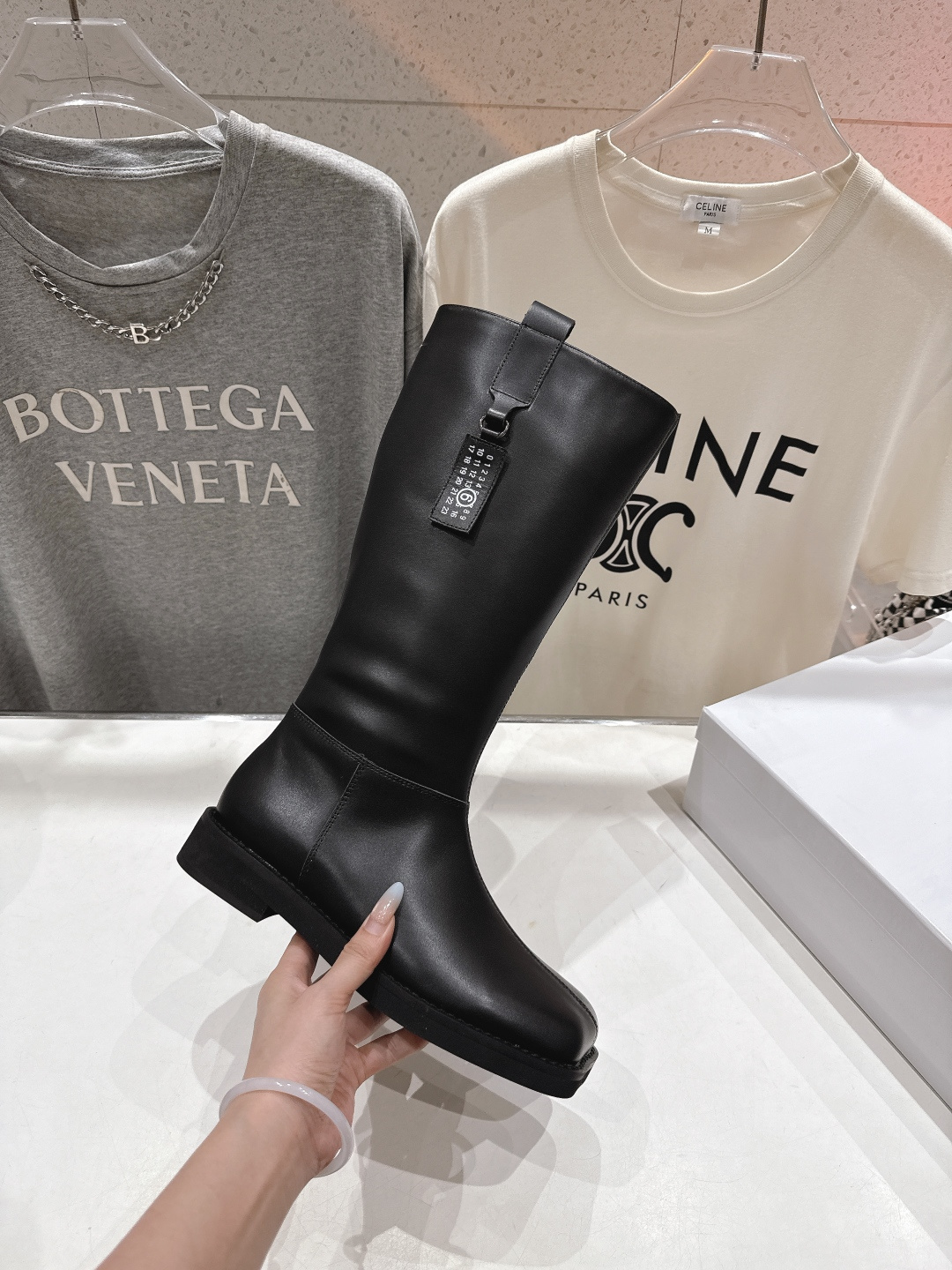 高版本出厂 皮面 Maison Margiela | MM6马吉拉秋冬新款超有感的高筒靴骑士靴长靴恰到好