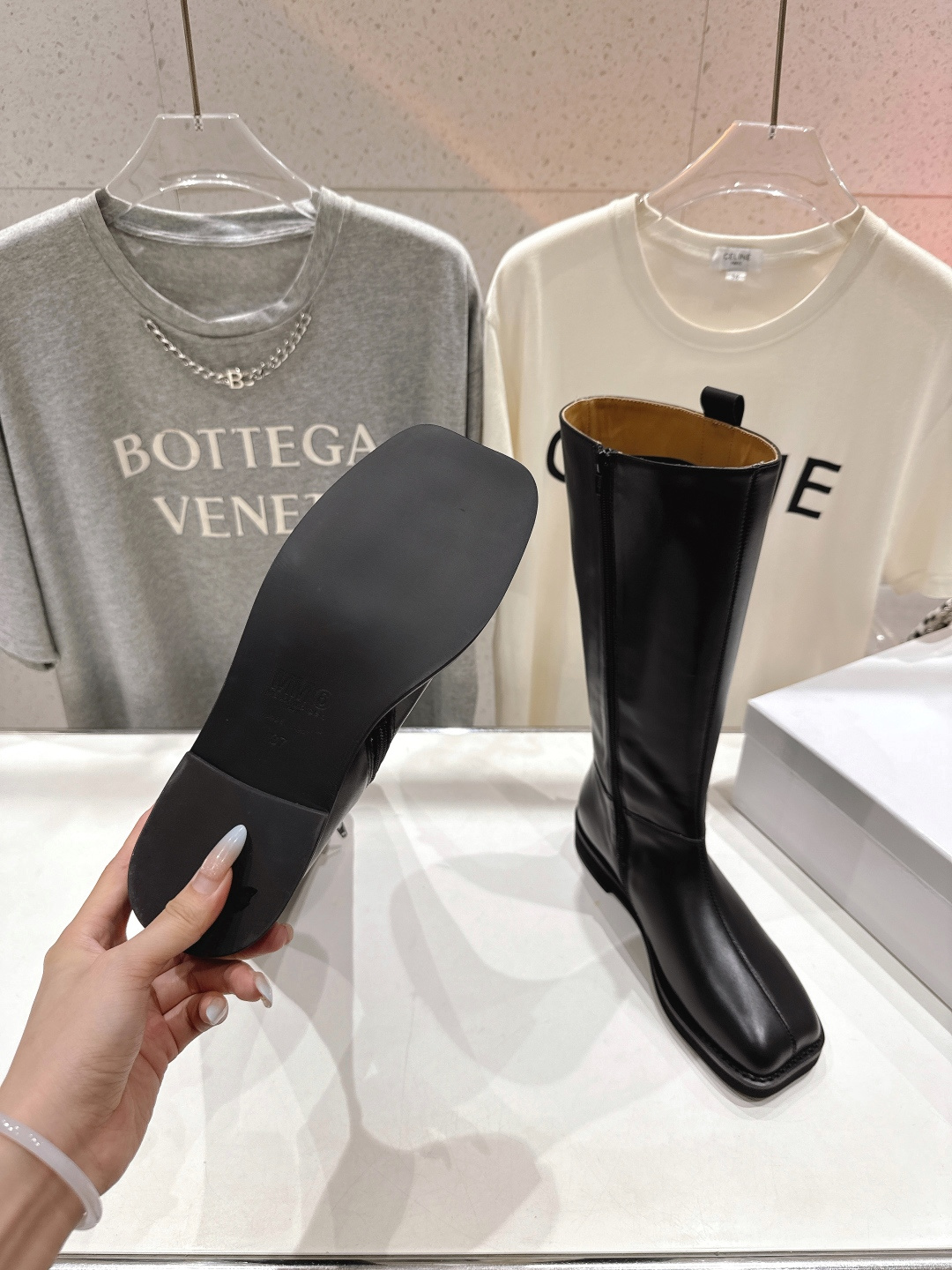 高版本出厂 皮面 Maison Margiela | MM6马吉拉秋冬新款超有感的高筒靴骑士靴长靴恰到好