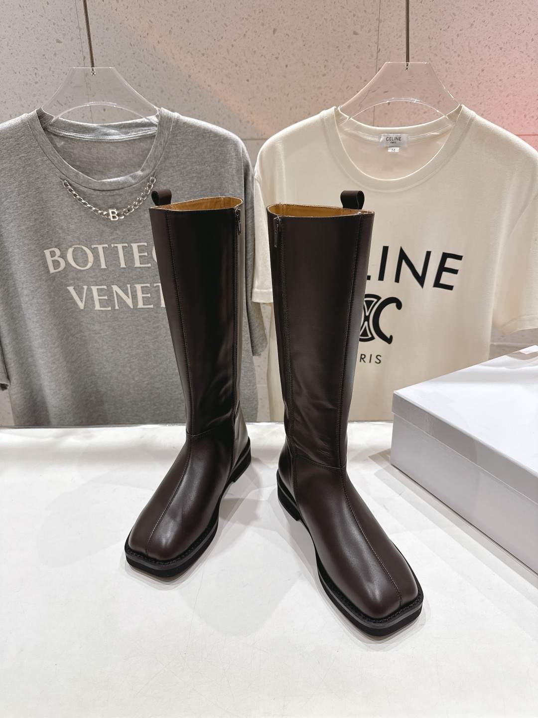 高版本出厂 皮面 Maison Margiela | MM6马吉拉秋冬新款超有感的高筒靴骑士靴长靴恰到好