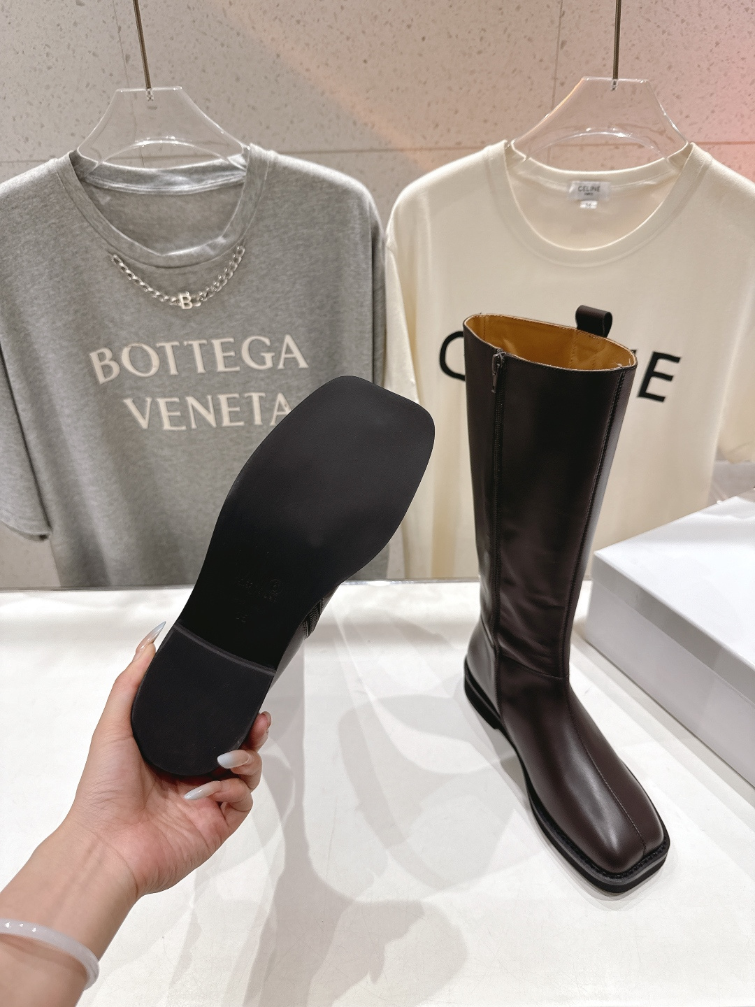 高版本出厂 皮面 Maison Margiela | MM6马吉拉秋冬新款超有感的高筒靴骑士靴长靴恰到好