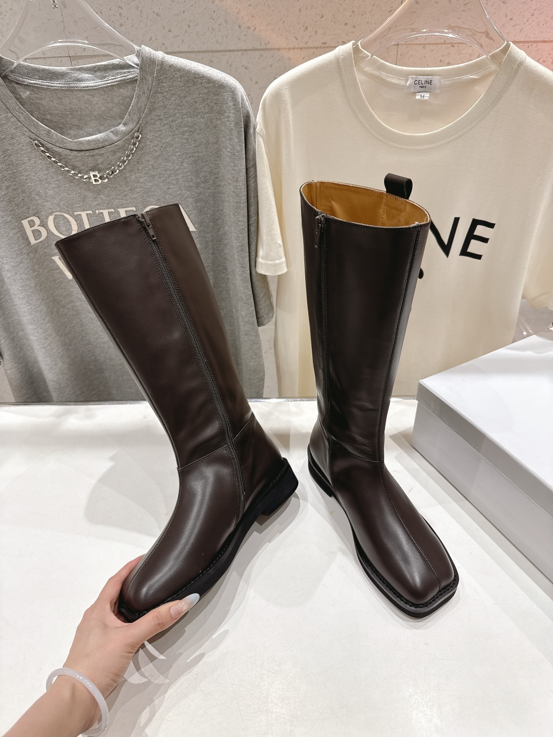 高版本出厂 皮面 Maison Margiela | MM6马吉拉秋冬新款超有感的高筒靴骑士靴长靴恰到好