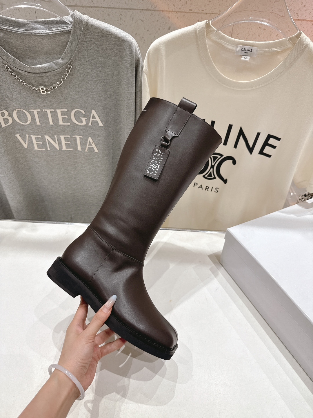 高版本出厂 皮面 Maison Margiela | MM6马吉拉秋冬新款超有感的高筒靴骑士靴长靴恰到好