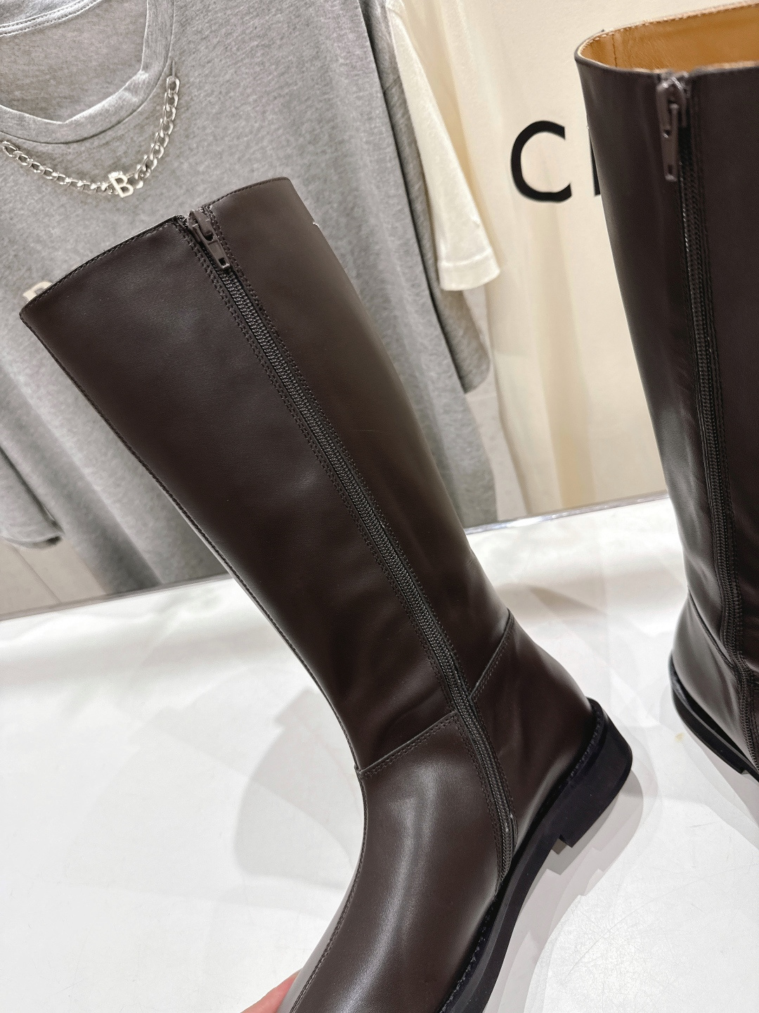 高版本出厂 皮面 Maison Margiela | MM6马吉拉秋冬新款超有感的高筒靴骑士靴长靴恰到好