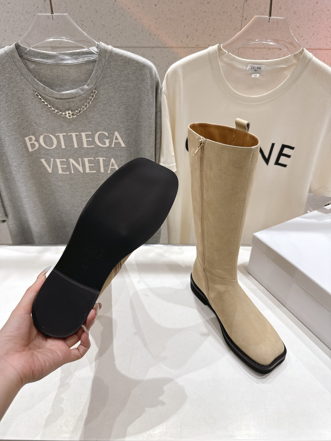 高版本出厂 Maison Margiela | MM6马吉拉秋冬新款超有感的高筒靴骑士靴长靴恰到好处的筒