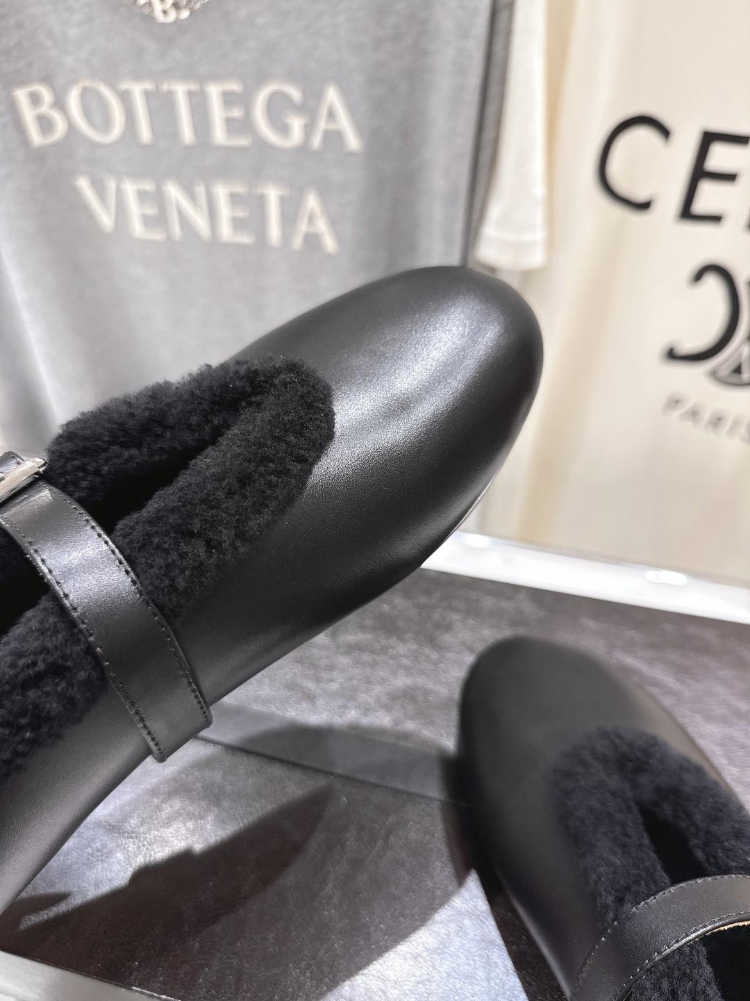 高版本出厂 毛里 独家新品 Alaia 阿莱亚25ss/秋冬走秀款平底羊毛里玛丽珍芭蕾舞鞋休闲鞋章小蕙同