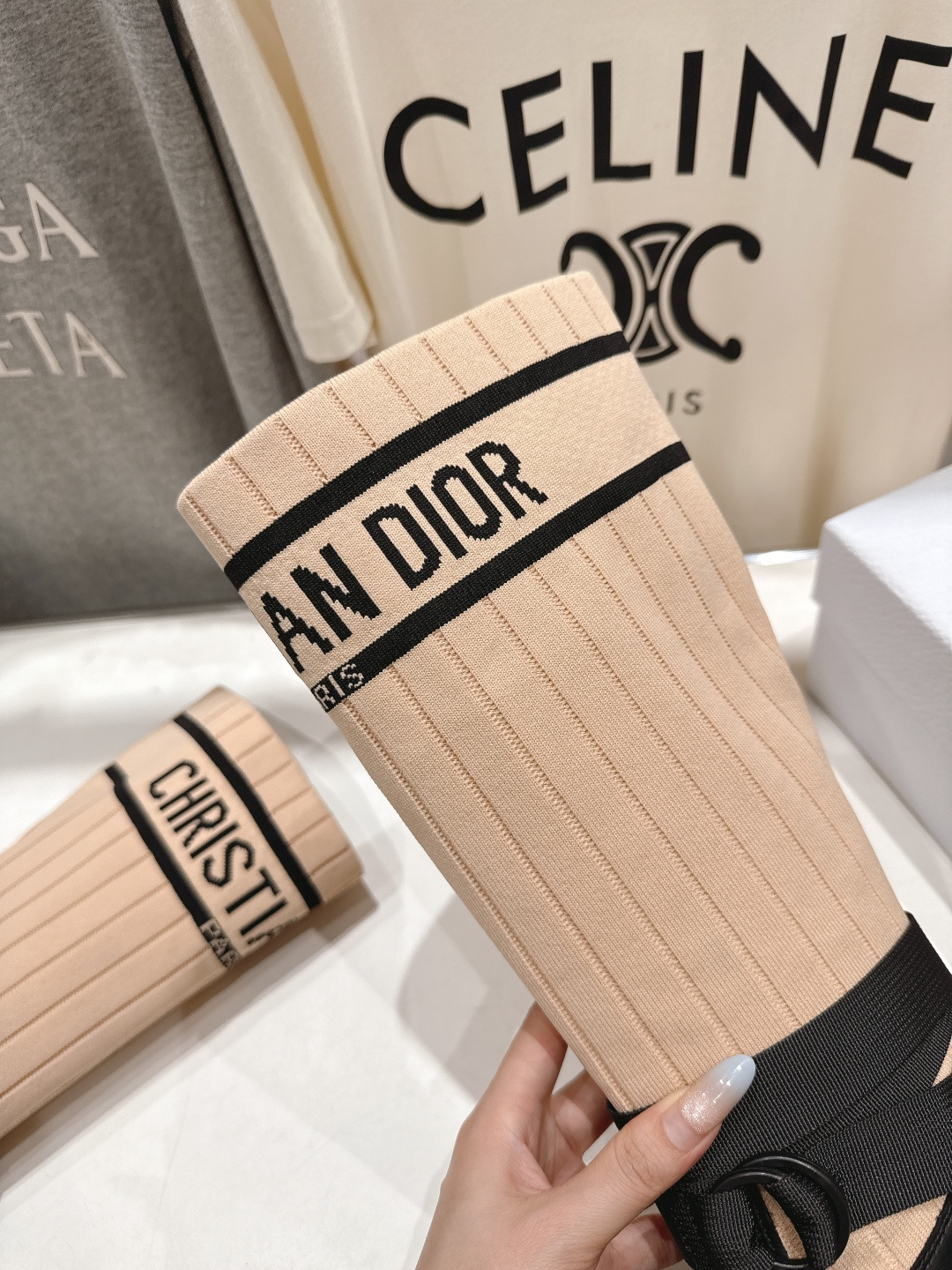 高版本出厂 Dior*迪奥 D家F019 2025ss走秀款工装中筒靴 小红书爆款，各大明星网红的最爱～