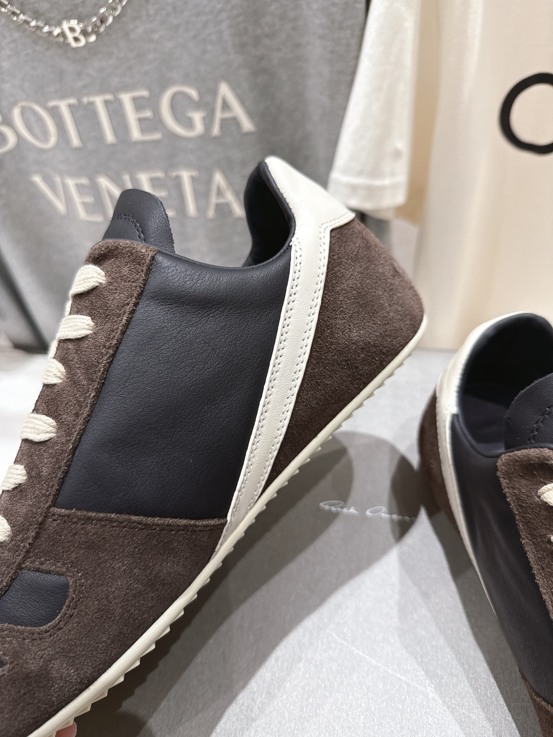 高版本出厂 男码+10 Rick Owens欧文斯F024 2025ss新款情侣款复古运动休闲鞋德训鞋阿