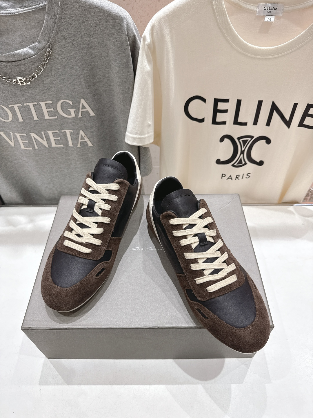 高版本出厂 男码+10 Rick Owens欧文斯F024 2025ss新款情侣款复古运动休闲鞋德训鞋阿