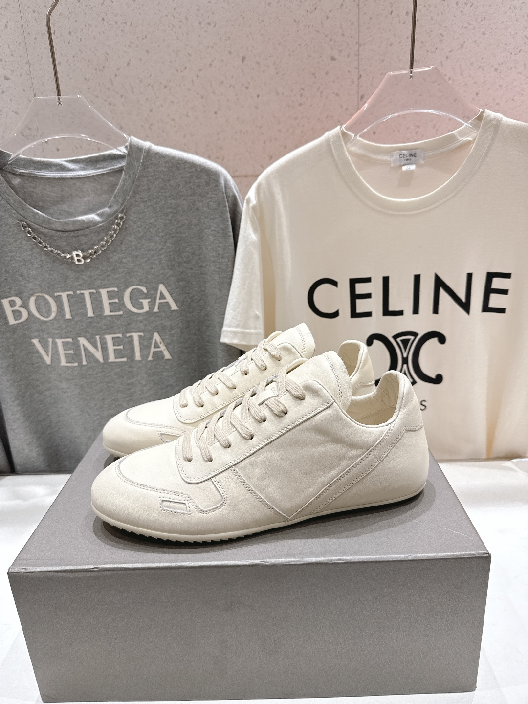 高版本出厂 男码+10 Rick Owens欧文斯F024 2025ss新款情侣款复古运动休闲鞋德训鞋阿