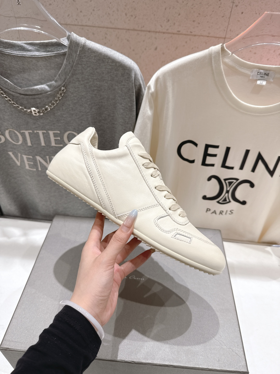 高版本出厂 男码+10 Rick Owens欧文斯F024 2025ss新款情侣款复古运动休闲鞋德训鞋阿