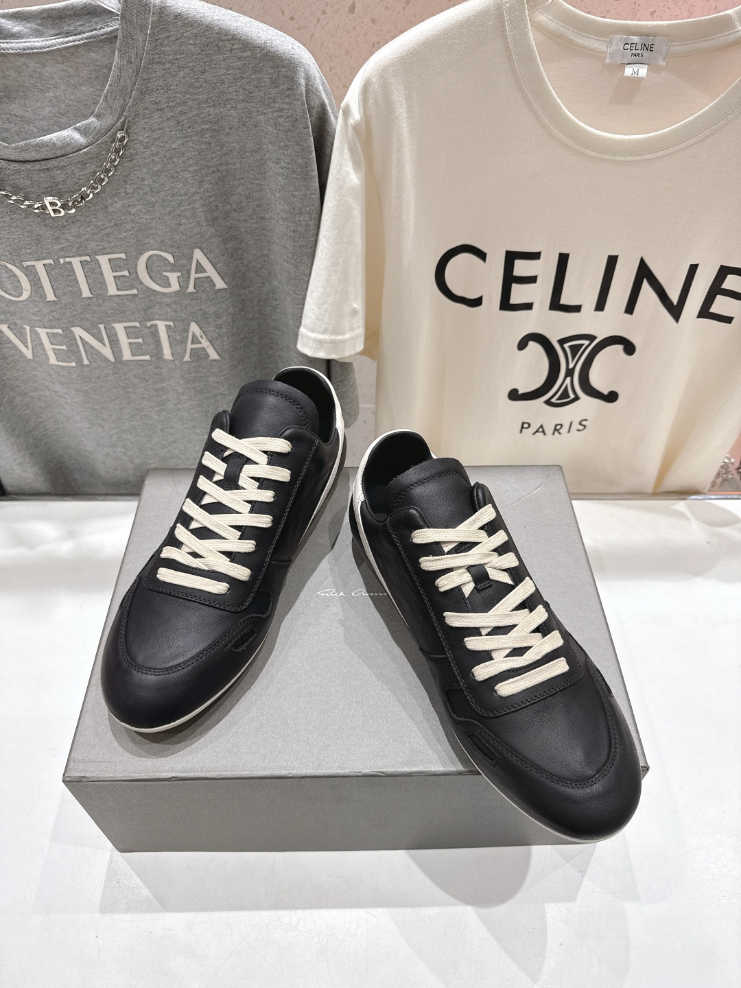 高版本出厂 男码+10 Rick Owens欧文斯F024 2025ss新款情侣款复古运动休闲鞋德训鞋阿