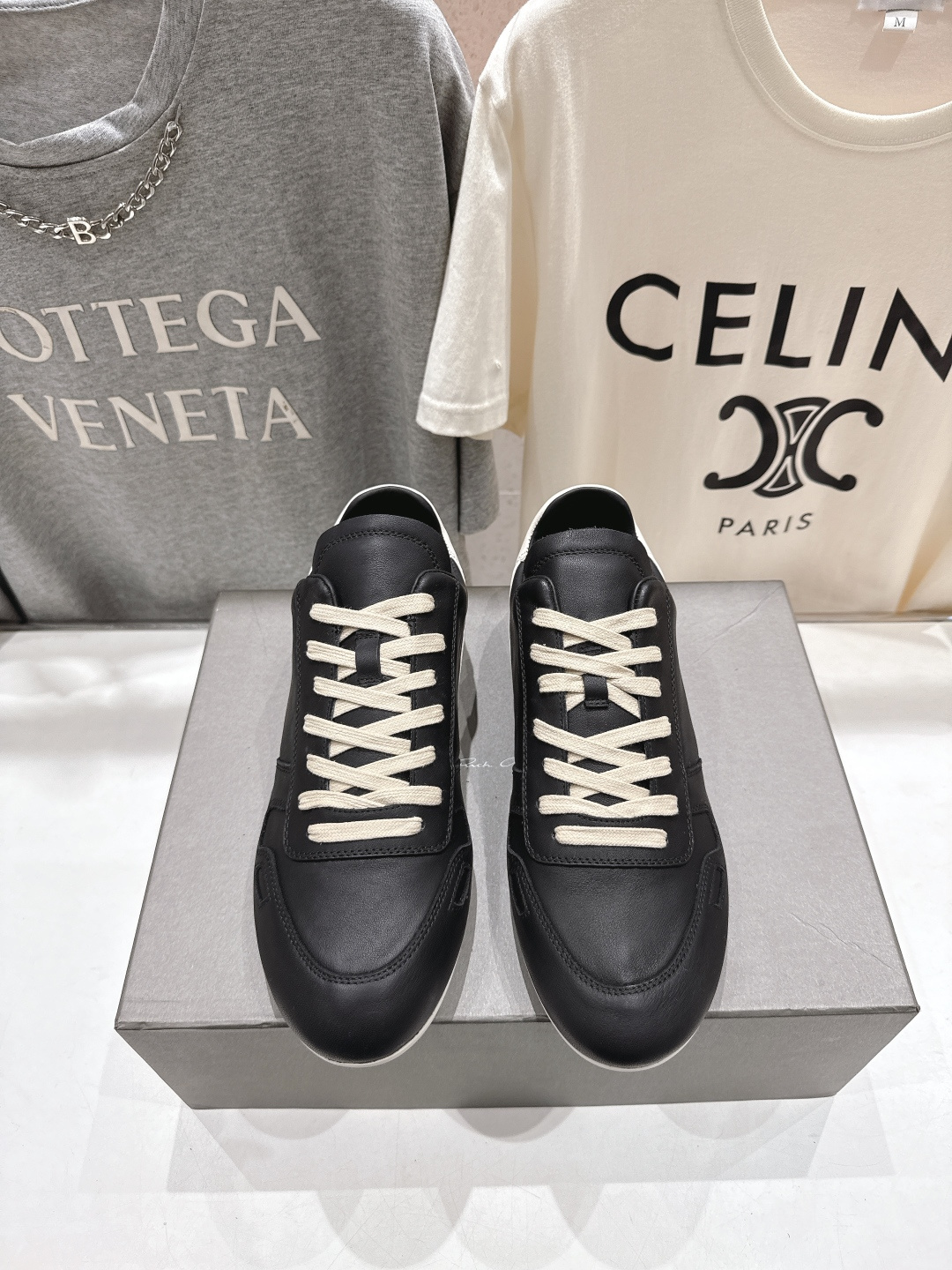 高版本出厂 男码+10 Rick Owens欧文斯F024 2025ss新款情侣款复古运动休闲鞋德训鞋阿