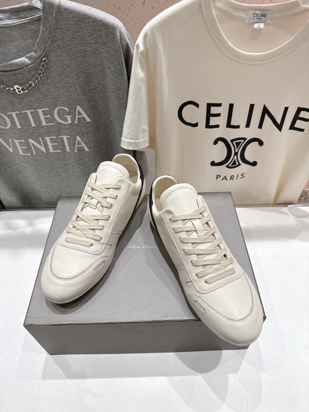 高版本出厂 男码+10 Rick Owens欧文斯F024 2025ss新款情侣款复古运动休闲鞋德训鞋阿