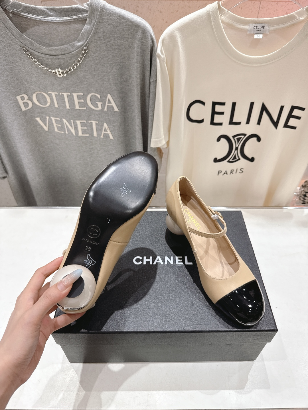 高版本出厂 Chanel/香奈儿小香F013 2026ss早春新款圆球跟玛丽珍高跟鞋时装单鞋简直是时尚作