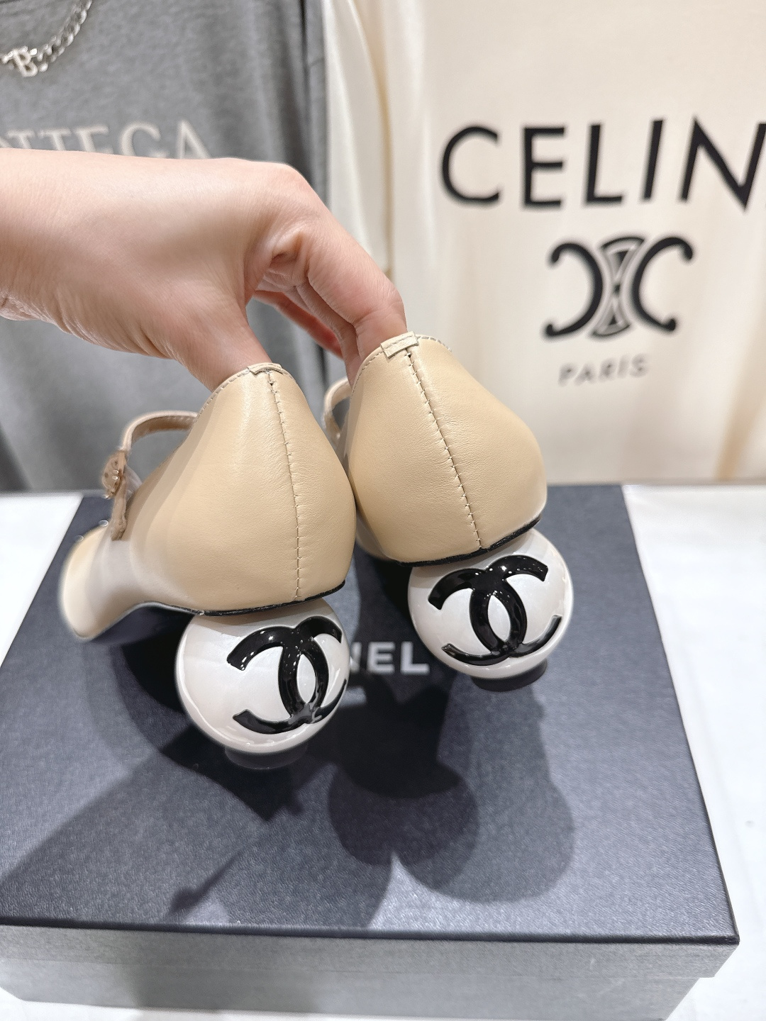 高版本出厂 Chanel/香奈儿小香F013 2026ss早春新款圆球跟玛丽珍高跟鞋时装单鞋简直是时尚作