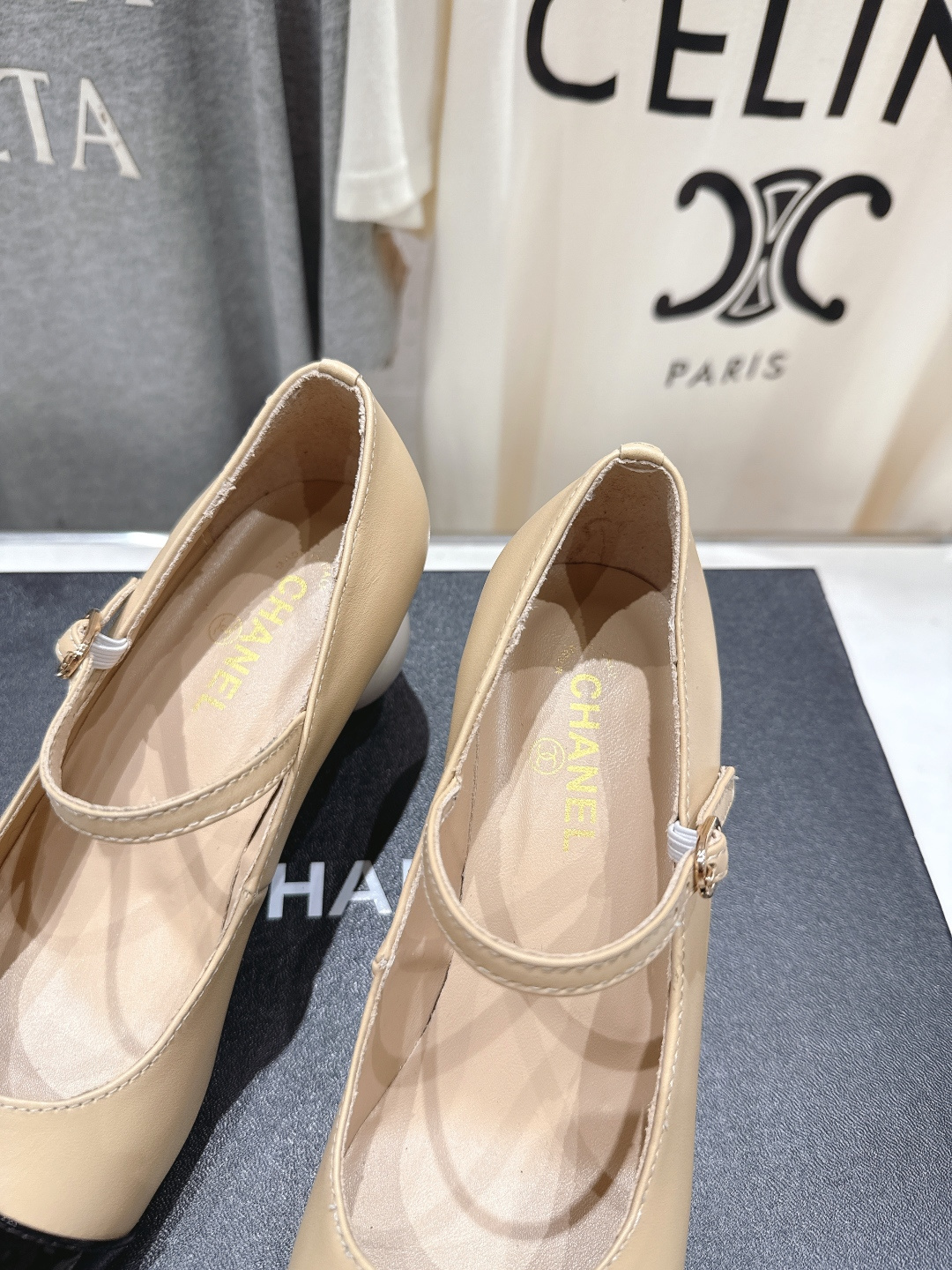 高版本出厂 Chanel/香奈儿小香F013 2026ss早春新款圆球跟玛丽珍高跟鞋时装单鞋简直是时尚作