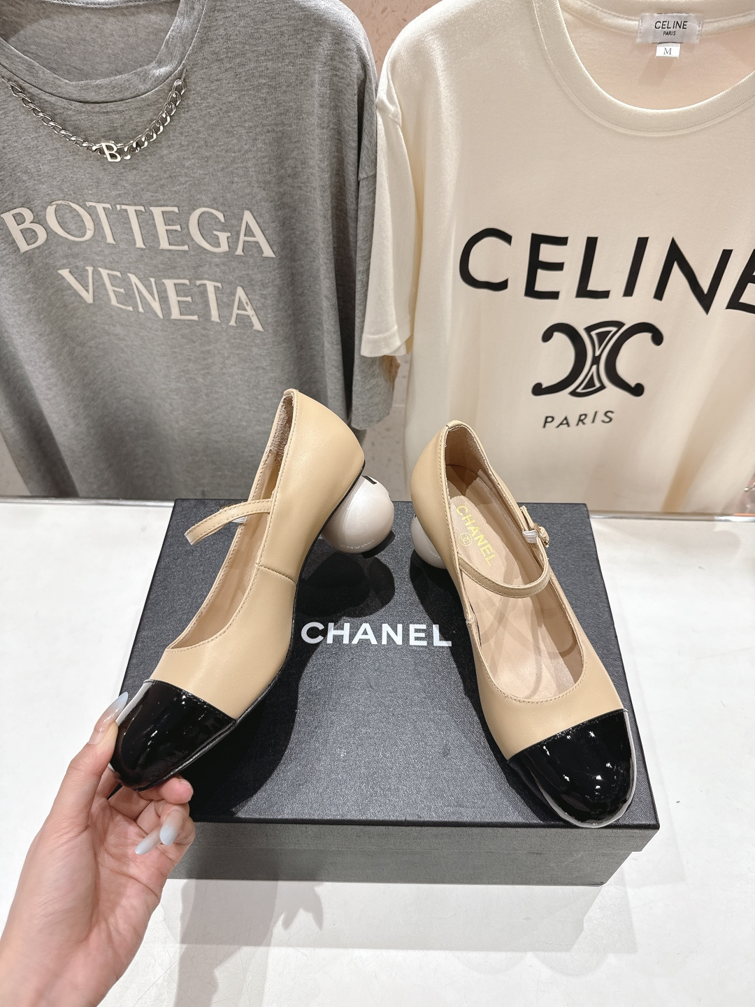 高版本出厂 Chanel/香奈儿小香F013 2026ss早春新款圆球跟玛丽珍高跟鞋时装单鞋简直是时尚作