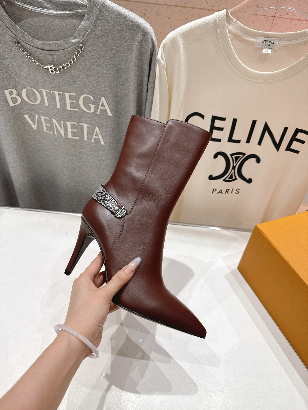 高版本出厂 LOUIS VUITTON 25ss LV驴牌秋冬新款高跟短靴楦型百搭瘦脚yyds.造型立体