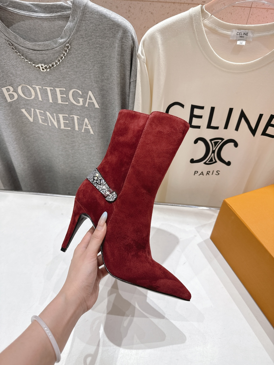 高版本出厂 LOUIS VUITTON 25ss LV驴牌秋冬新款高跟短靴楦型百搭瘦脚yyds.造型立体